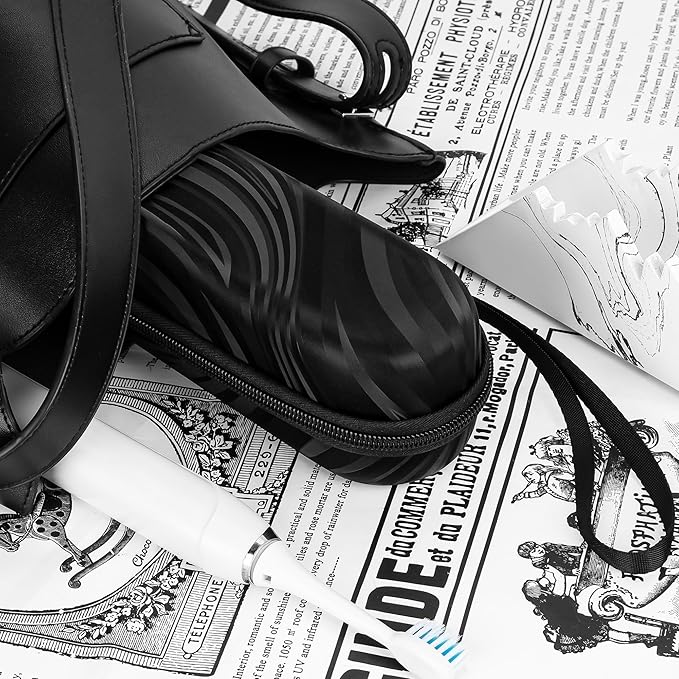 Electric Toothbrush Case, Carrier Bag for Travelling, Portable Toothbrush Carrying Case Holder Compatible with AquaSonic, Sumkyle, Oral-B iO Series, Philips Sonicare. (Black)