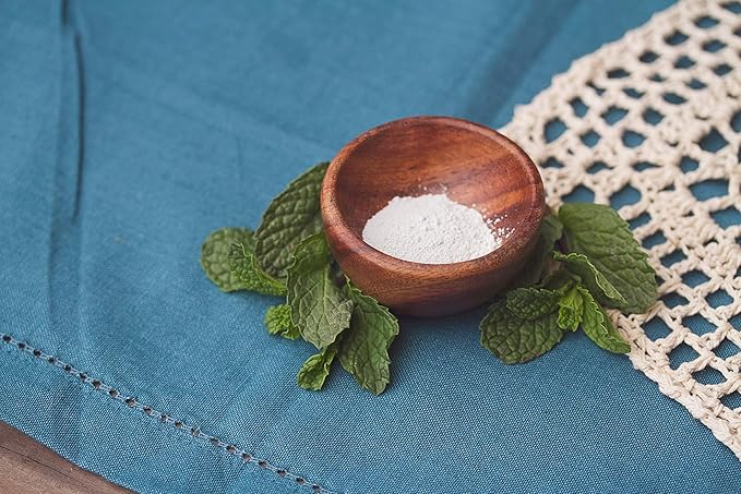 Zero Waste up to 6 Month Supply Organic Vegan Fluoride Free Tooth Powder Peppermint Flavor- Ships Without Any Plastic Packaging I Natural Whitening I Stronger Teeth