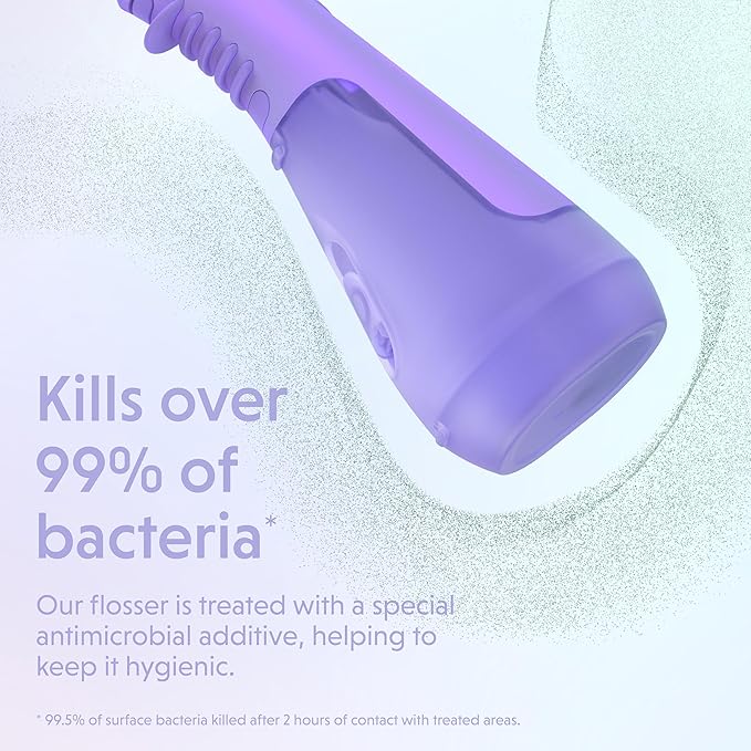 Ordo Water Flossers for Teeth, Cordless IPX7 Waterproof Oral Irrigator, 3 Pressure Settings, Portable, Rechargeable Electric Sonic Flosser, Dental Professional Recommended, Pearl Violet