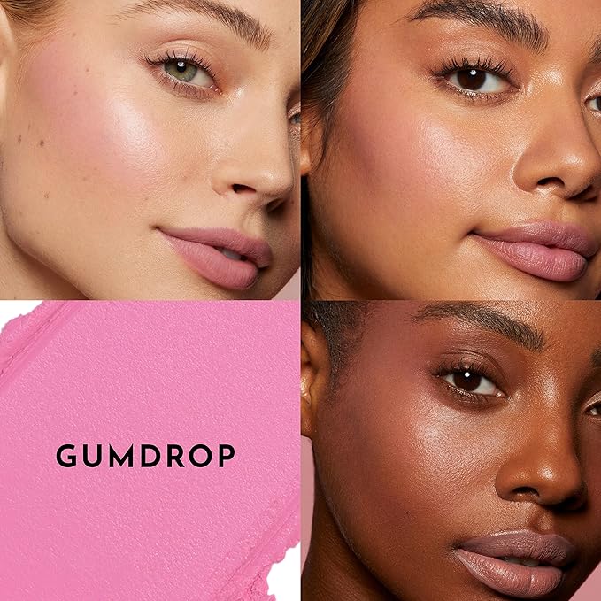 LAWLESS Pinch My Cheeks Soft-Blur Cream Blush - Gumdrop - Premium Blush with Natural Ingredients to Re-Energize and Protect the Skin While Imparting a Soft, Cloudy Finish - 0.18 oz