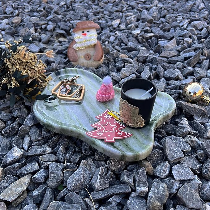 Natural Travertine Tray (Green (Marble-Diagonal))