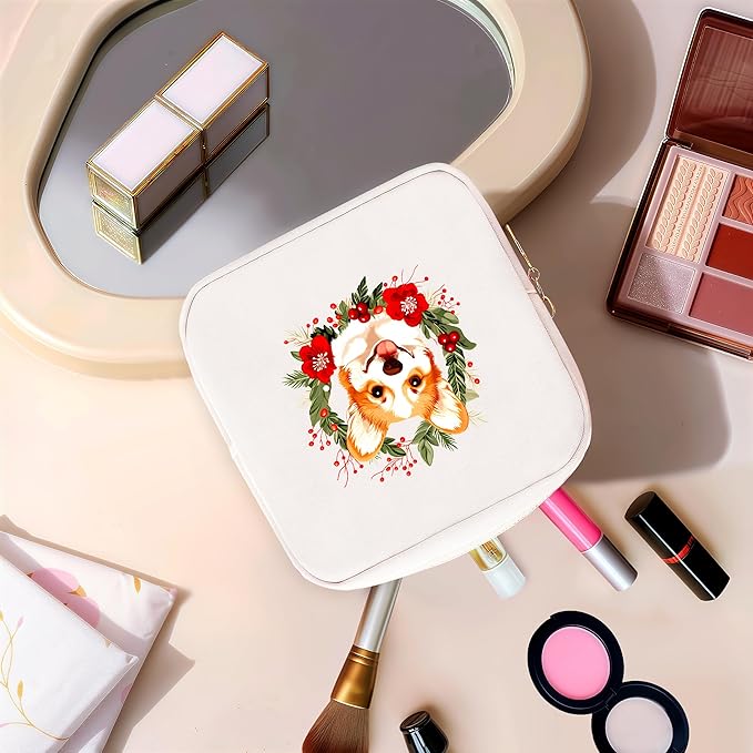 Corgi Mini Makeup Bag, Corgi Gift For Women Girls Cute Portable Zipper Pouch Cosmetic Bag For Teen Girls Kids, Small Storage Bag For Sanitary Pad, Period napkin bag!
