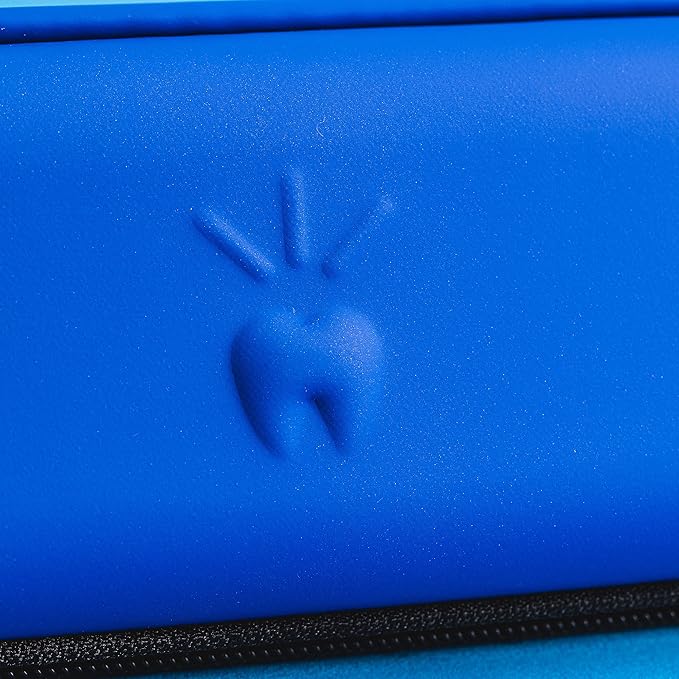 Triple Bristle Sonic Toothbrush Travel Case | Portable, Breathable & Hard Protection for Traveling, Camping, Office or Purse | Mesh Pocket for Accessories | BLUE