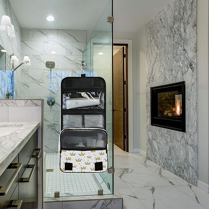 senya Hanging Travel Toiletry Bag Kit Makeup Case Cosmetics Organizer for Men Women