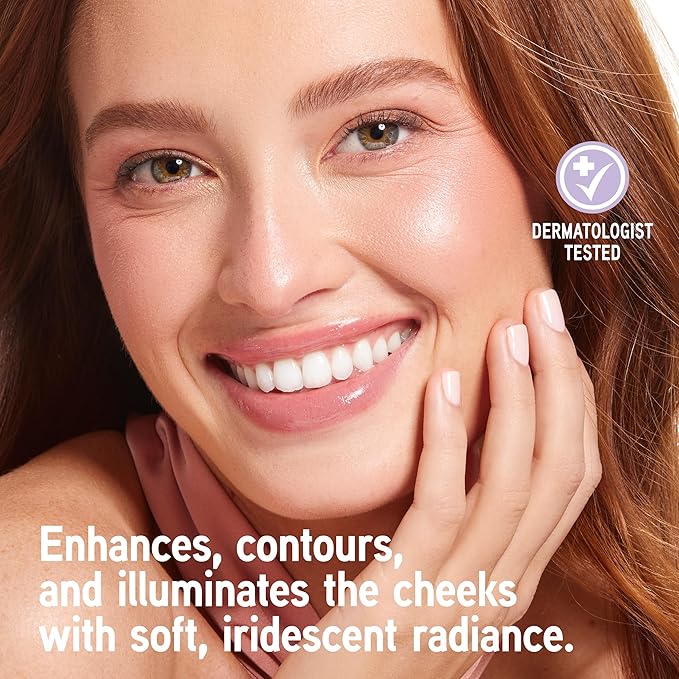 Physicians Formula Happy Booster Glow & Mood Boosting Blush, Silky Smooth Formula, Hypoallergenic, Blends Easily with Radiant Finish – Natural