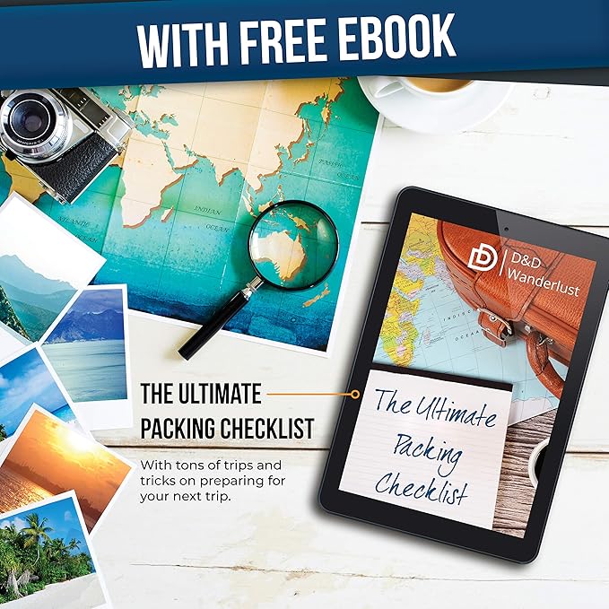 DD D&D Wanderlust D&D Hanging Travel Toiletry Bag for Men and Women – Cosmetics, Makeup and Toiletries Organizer Kit with 10 Compartments