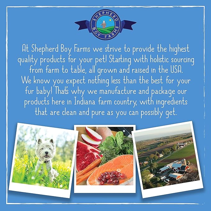 Shepherd Boy Farms Freeze Dried Raw Dog Food, All Natural, No Synthetics, Made in USA with Goat's Milk & Organic Produce, High Protein, Complete Meal (14oz, Beef)