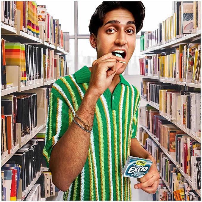 EXTRA Polar Ice Chewing Gum Packs, Sugar Free Gum in Bulk for Fresh Breath, 15 Sticks