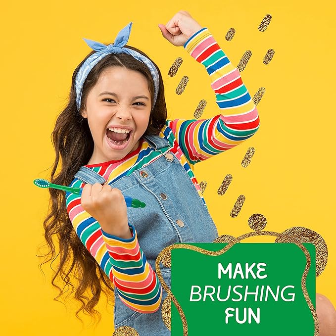 Kids Toddler Toothbrush Pack - Soft Toothbrush for Tiny Hands Boys & Girls (2-4 Years) - 4 Pack With Timer