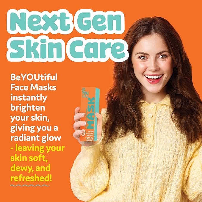 BeYoutiful Hydrating Face Mask Spa Set For Kids and Teens, Skin Care Facial Mask Set for All Skin Types and Ages, Boy and Girls, Box Includes 3 Masks