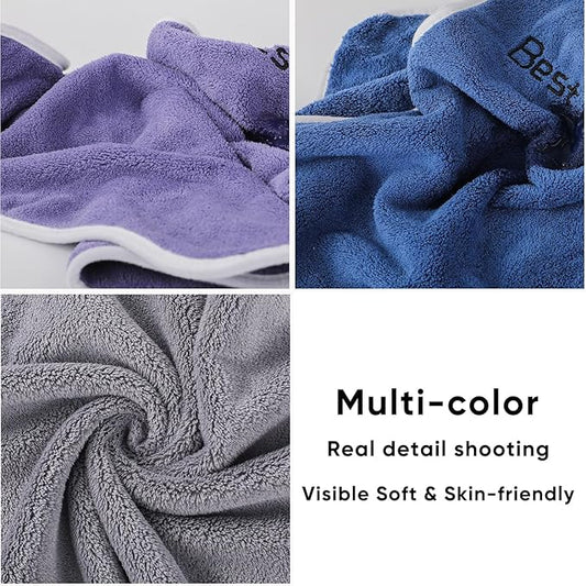 3 Pack Adult Bibs, Microfiber Super Soft Eating Cloth for Adults, Disabled, Adjustable, Dining Clothing Protector