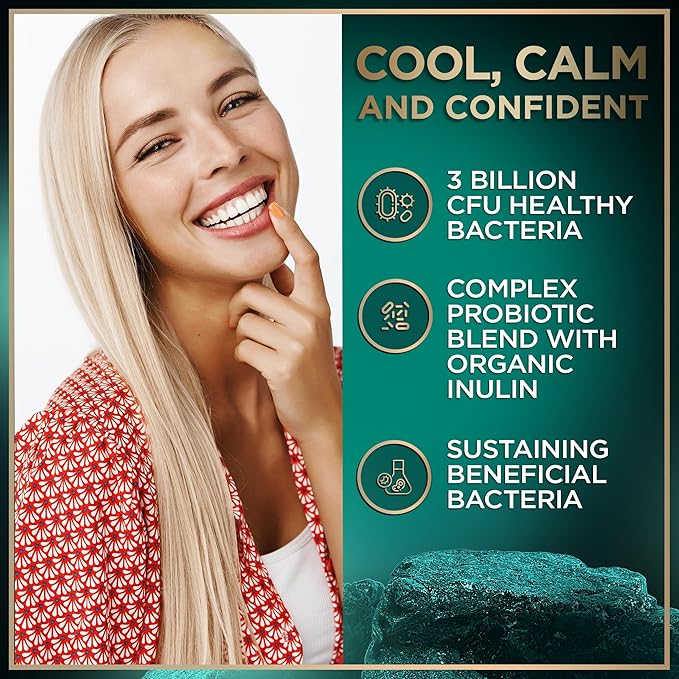 Dental Probiotics for Teeth and Gums - 3 Billion CFU Lactobacillus Salivarius Acidophilus Oral Probiotics for Mouth Bad Breath Treatment for Adults - 45 Mint Tablets for Oral Health in a Travel Tin