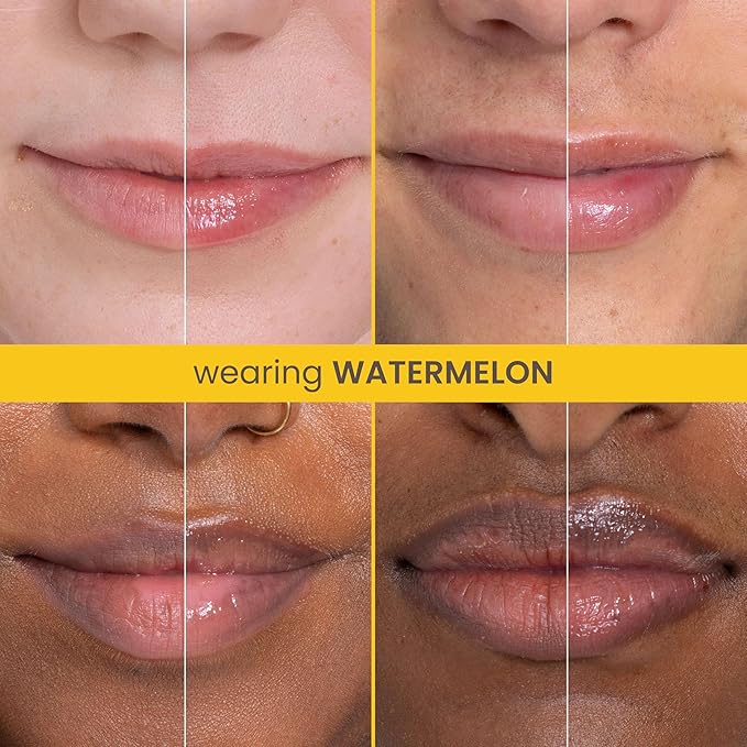 Burt's Bees Stocking Stuffers, Rescue Lip Relief, Watermelon, Hydrating Lip Balm for Dry Cracked Lips, with Responsbily Sourced Beeswax and Shea Butter, 100% Natural Origin, 1 Squeezy Tube, 0.35oz