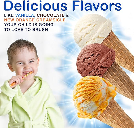 Tanner's Tasty Paste Vanilla Bling - Anticavity Fluoride Children’s Toothpaste/Great Tasting, Safe, and Effective Vanilla Flavored Toothpaste for Kids (4.2 oz.)