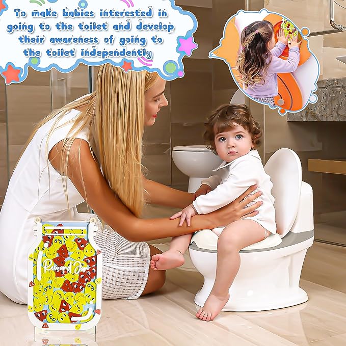 Personalized Magnetic Reward Jar for Kids, Poop Reward Jar with Colorful Letter Stickers, Potty Training & Good Behavior Home Training Jars for Home Chore Chart, Classroom (50Pcs)