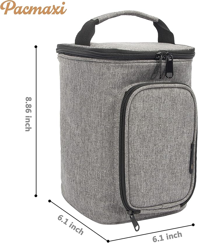 PACMAXI Carrying Bag for Waterpik Water Flosser, Portable Storage Bag for Water Flosser and Accessories Suitable for Travelling, Trips, Camping (Grey)