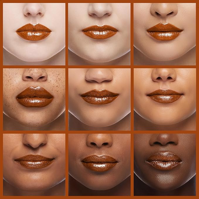 L'Paige L05 - FROSTED COPPER Designer Lipstick | Aloe Vera-Based, Long-Lasting, Moisturizing | Orange-Brown with Frosted Metallic Shimmer Finish