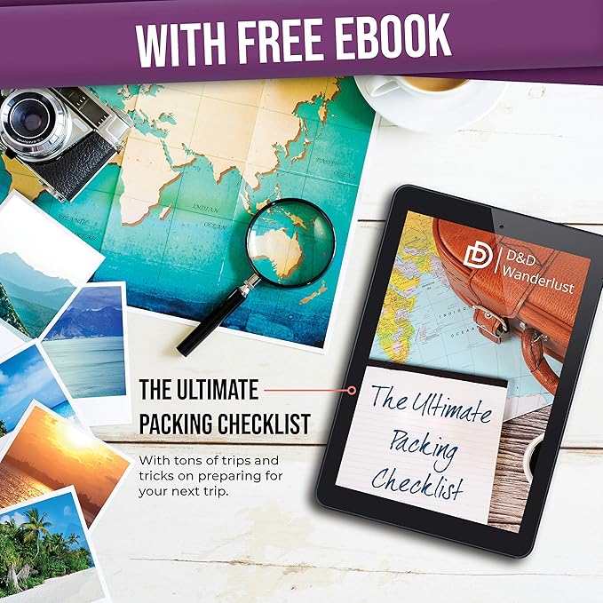 DD D&D Wanderlust D&D Hanging Travel Toiletry Bag for Men and Women – Cosmetics, Makeup and Toiletries Organizer Kit with 10 Compartments