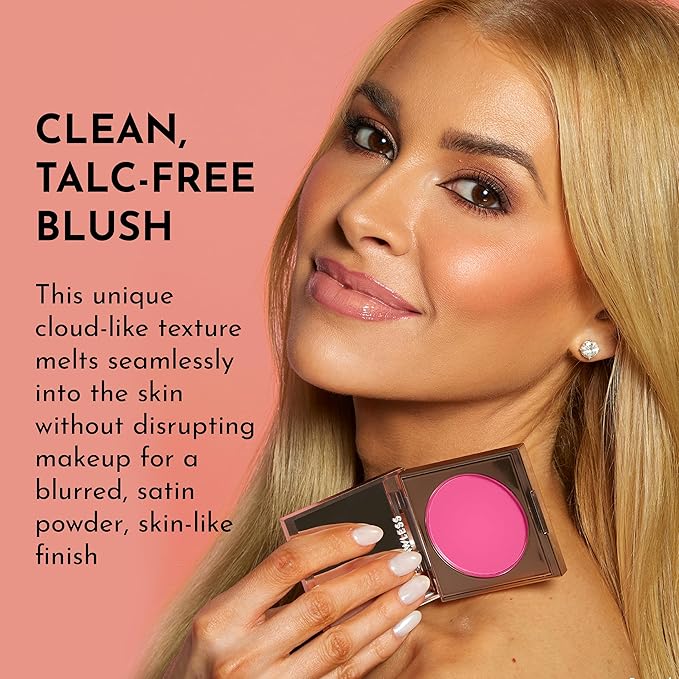 LAWLESS Pinch My Cheeks Soft-Blur Cream Blush - Valentine - Premium Blush with Natural Ingredients to Re-Energize and Protect the Skin While Imparting a Soft, Cloudy Finish - 0.18 oz
