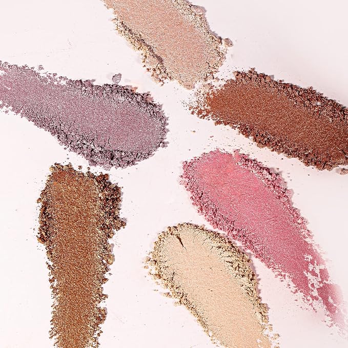 YOUNG VISION Pressed Powder Highlighter, Baked Natural Glow Contour Powder & Face Highlighter, Cruelty Free, Shimmer Highlighting Makeup for Face, Eye, Eyeshadow, Body, Skin (Purple)