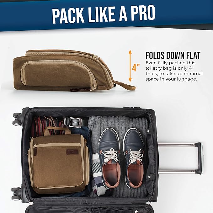 DD D&D Wanderlust D&D Hanging Travel Toiletry Bag for Men and Women – Cosmetics, Makeup and Toiletries Organizer Kit with 10 Compartments