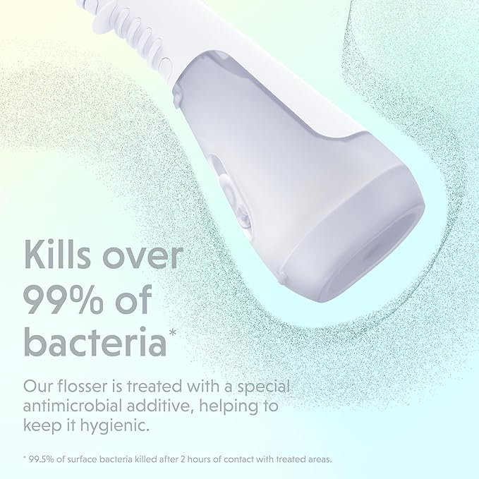 Ordo Water Flossers for Teeth, Cordless IPX7 Waterproof Oral Irrigator, 3 Pressure Settings, Portable, Rechargeable Electric Sonic Flosser, Dental Professional Recommended, White