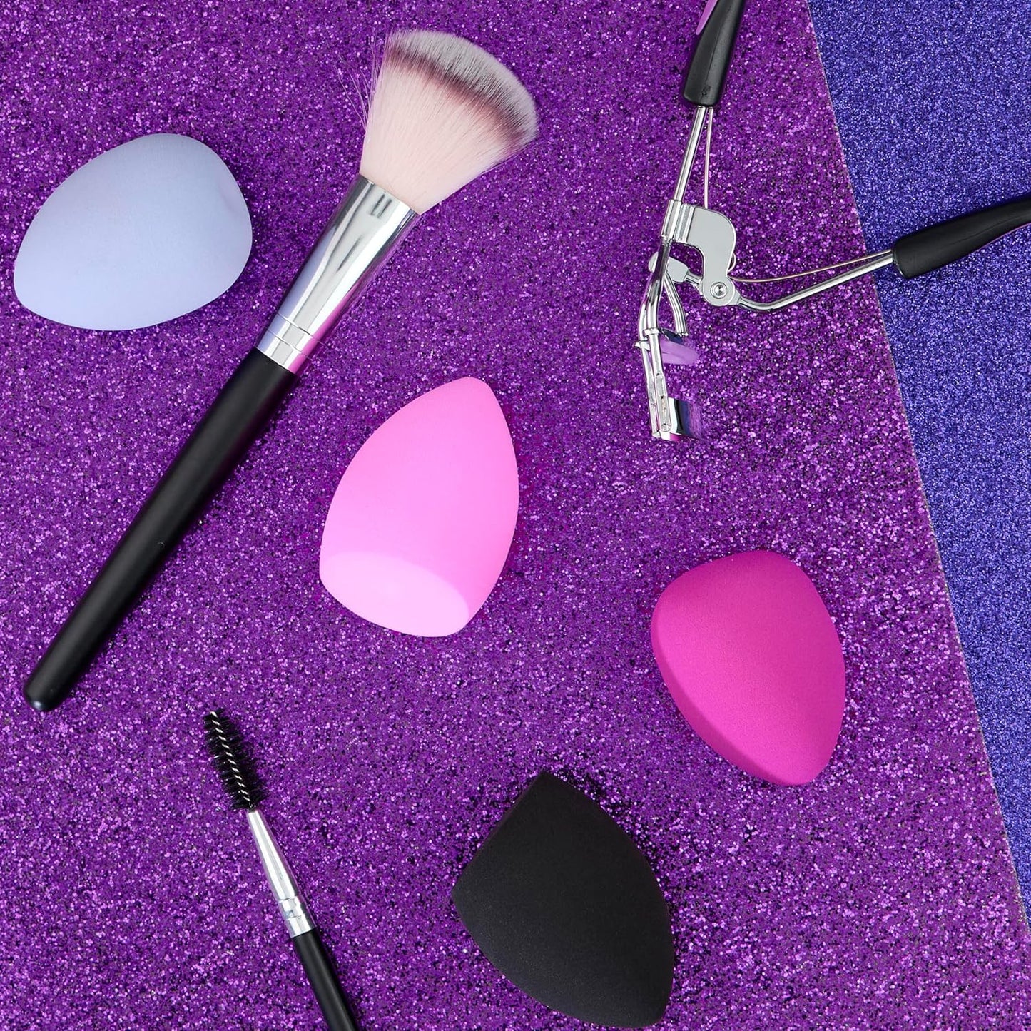 12pc Beauty Blenders Value Pack - Assorted Cosmetic Makeup Sponge Beauty Blender Set For Foundation, Blush, Concealer, Eyeshadow, Contour & Highlighter Bright