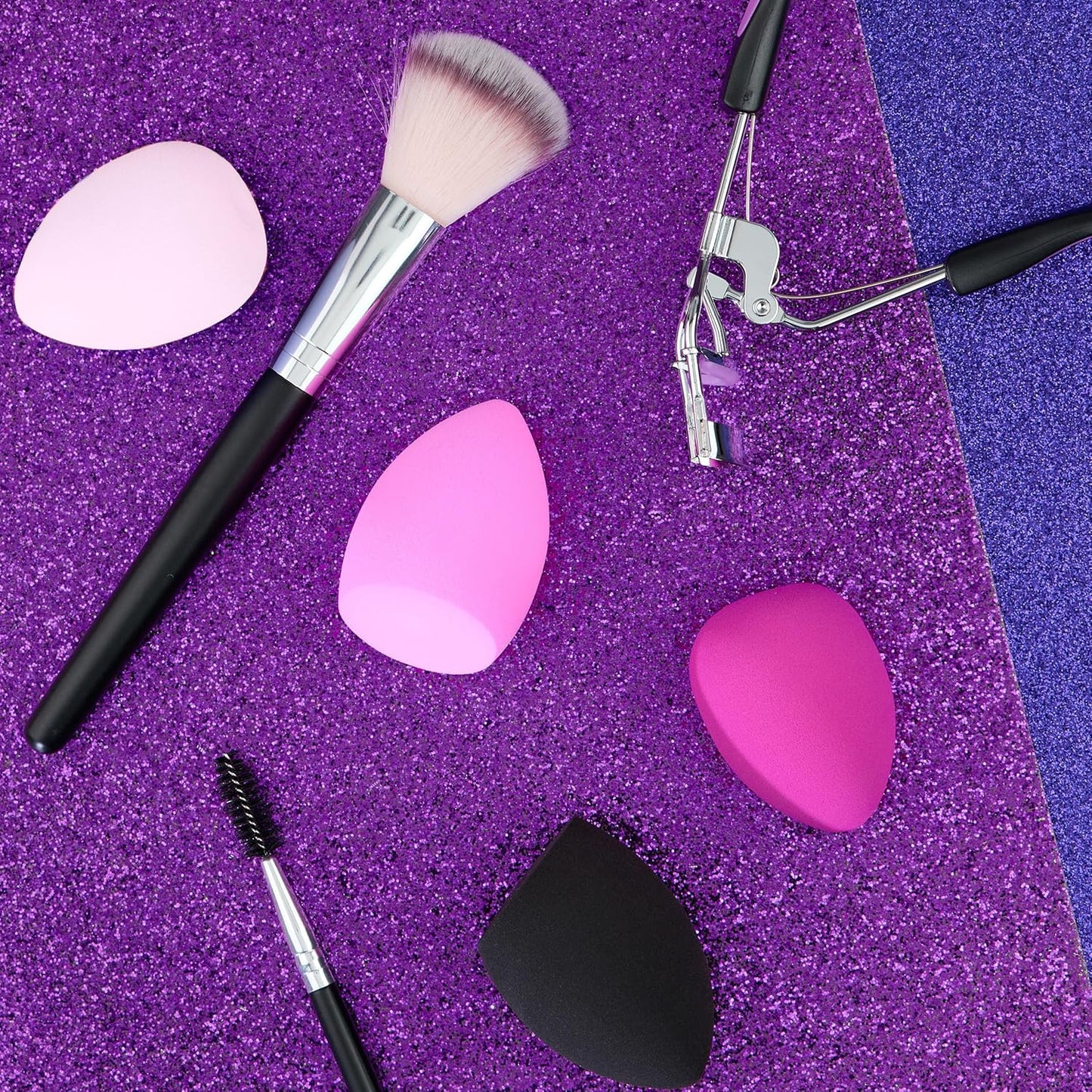 12pc Beauty Blenders Value Pack - Assorted Cosmetic Makeup Sponge Beauty Blender Set For Foundation, Blush, Concealer, Eyeshadow, Contour & Highlighter Pastel